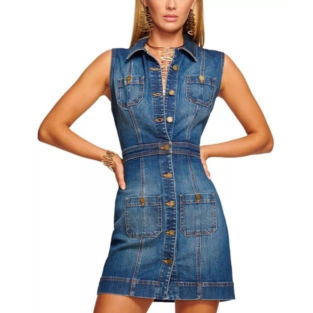 Ramy Brook's Juliet Denim Dress / size 24 / NWT / MSRP $395 - Picture 2 of 5